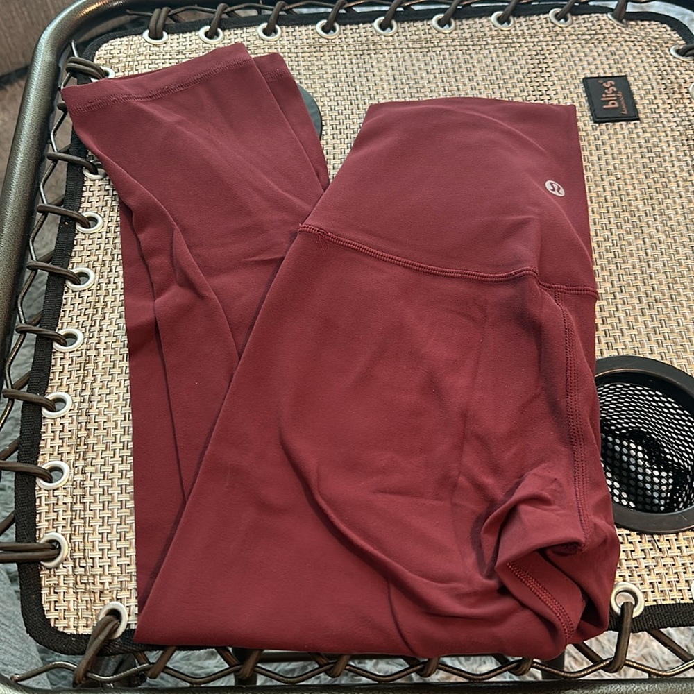 Lululemon Burgundy Align 23” Pants